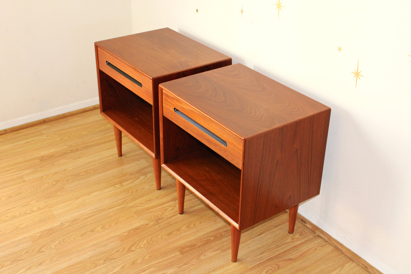 Pair of Westnofa Teak Nightstands