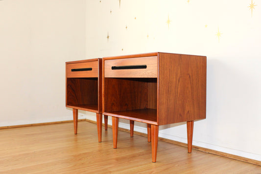 Pair of Westnofa Teak Nightstands