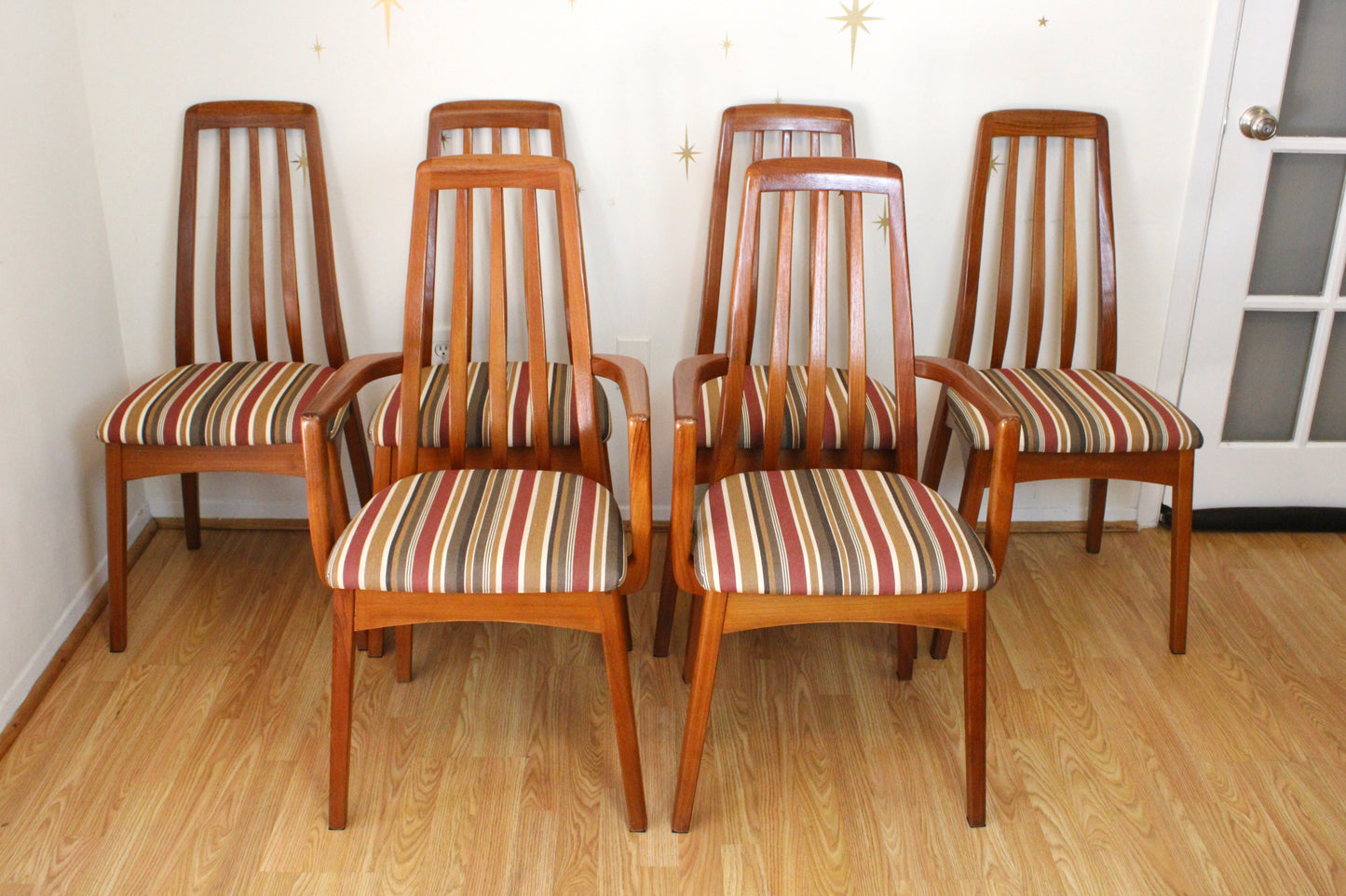 Set of 6 Scandinavian Teak Chairs by Benny Linden Design