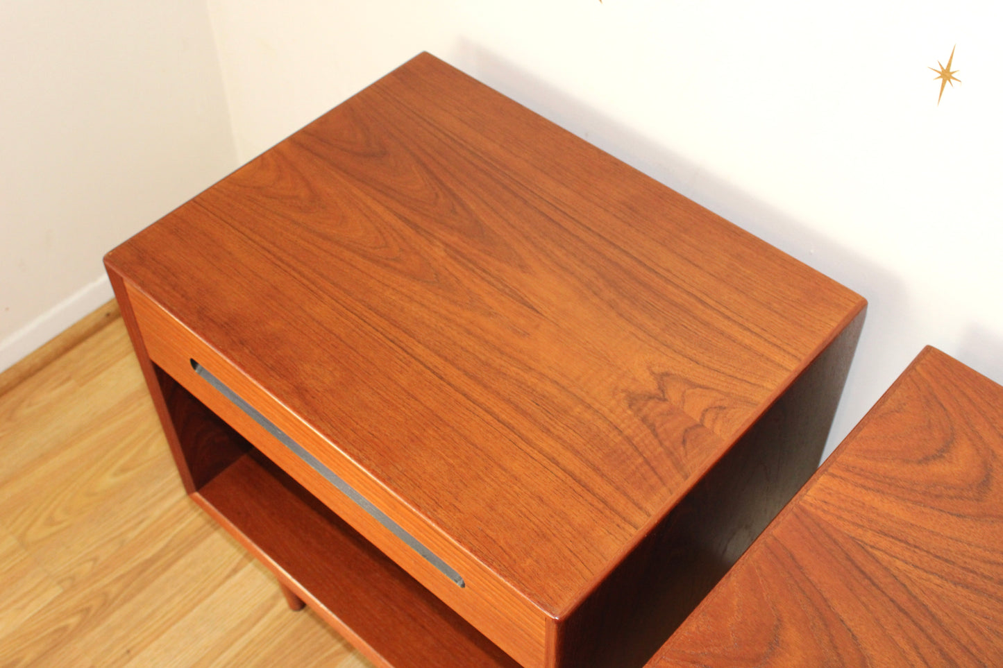 Pair of Westnofa Teak Nightstands