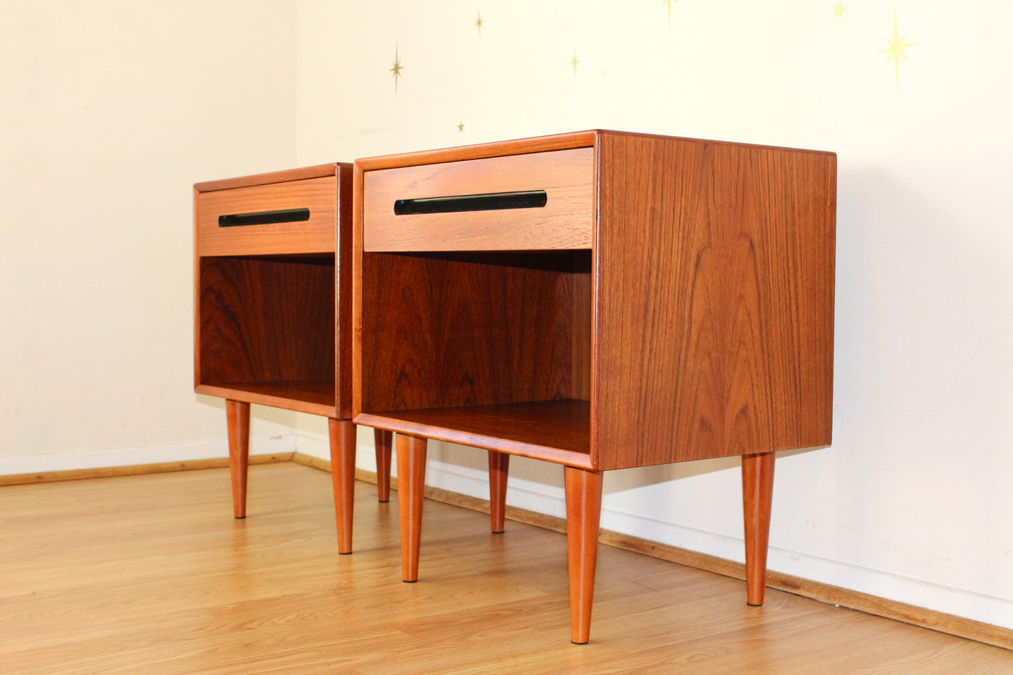 Pair of Westnofa Teak Nightstands