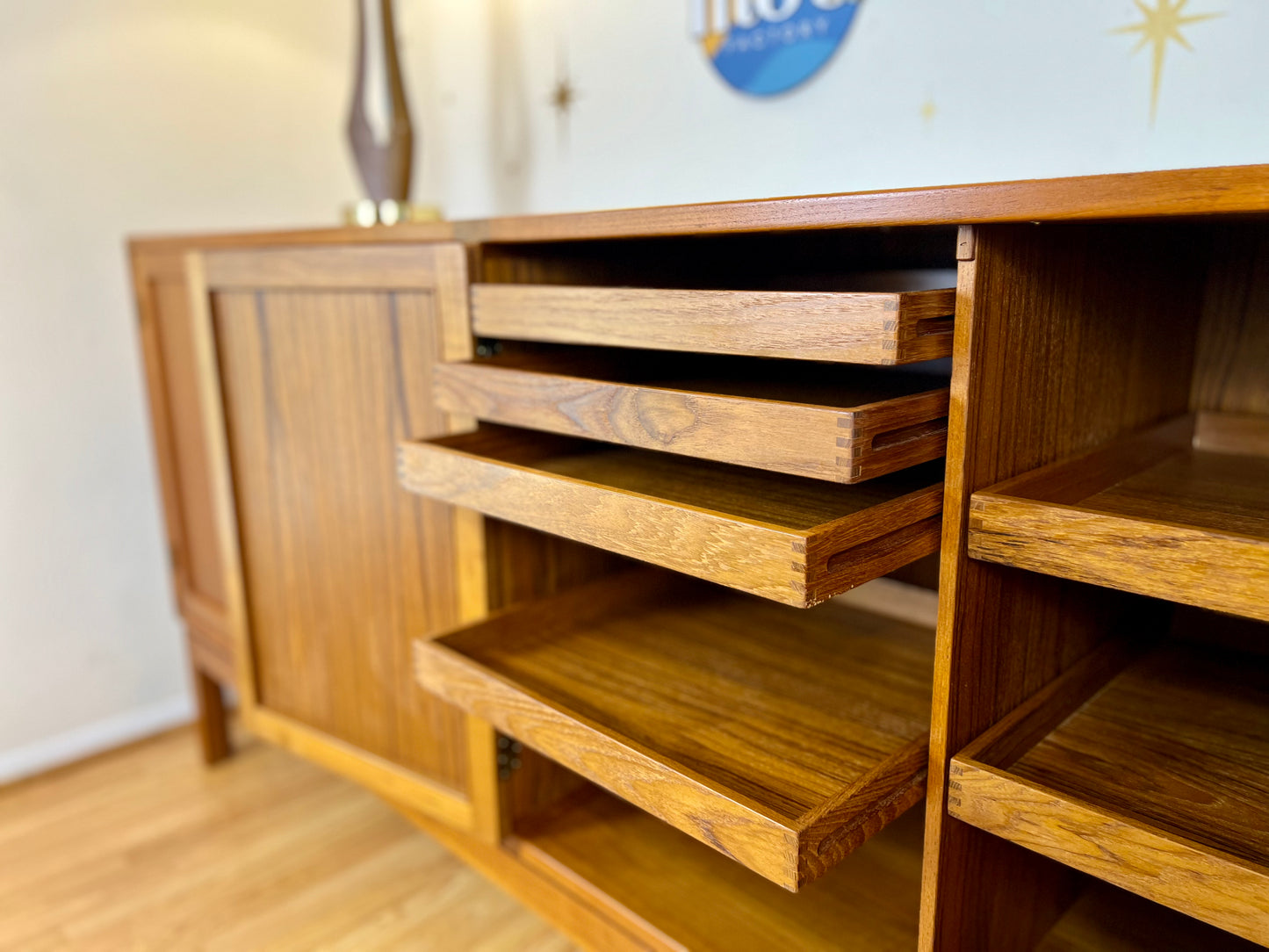 Danish Modern Teak Sideboard by Vitrė, Denmark