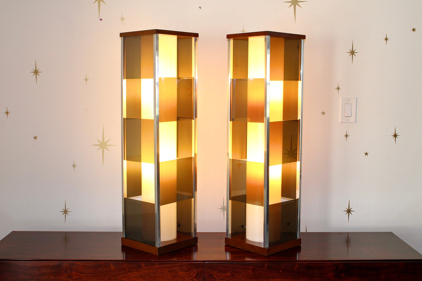 Arthur Jacobs - Pair of Modeline of California Lamps