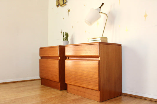 Pair of Danish Teak Nightstands