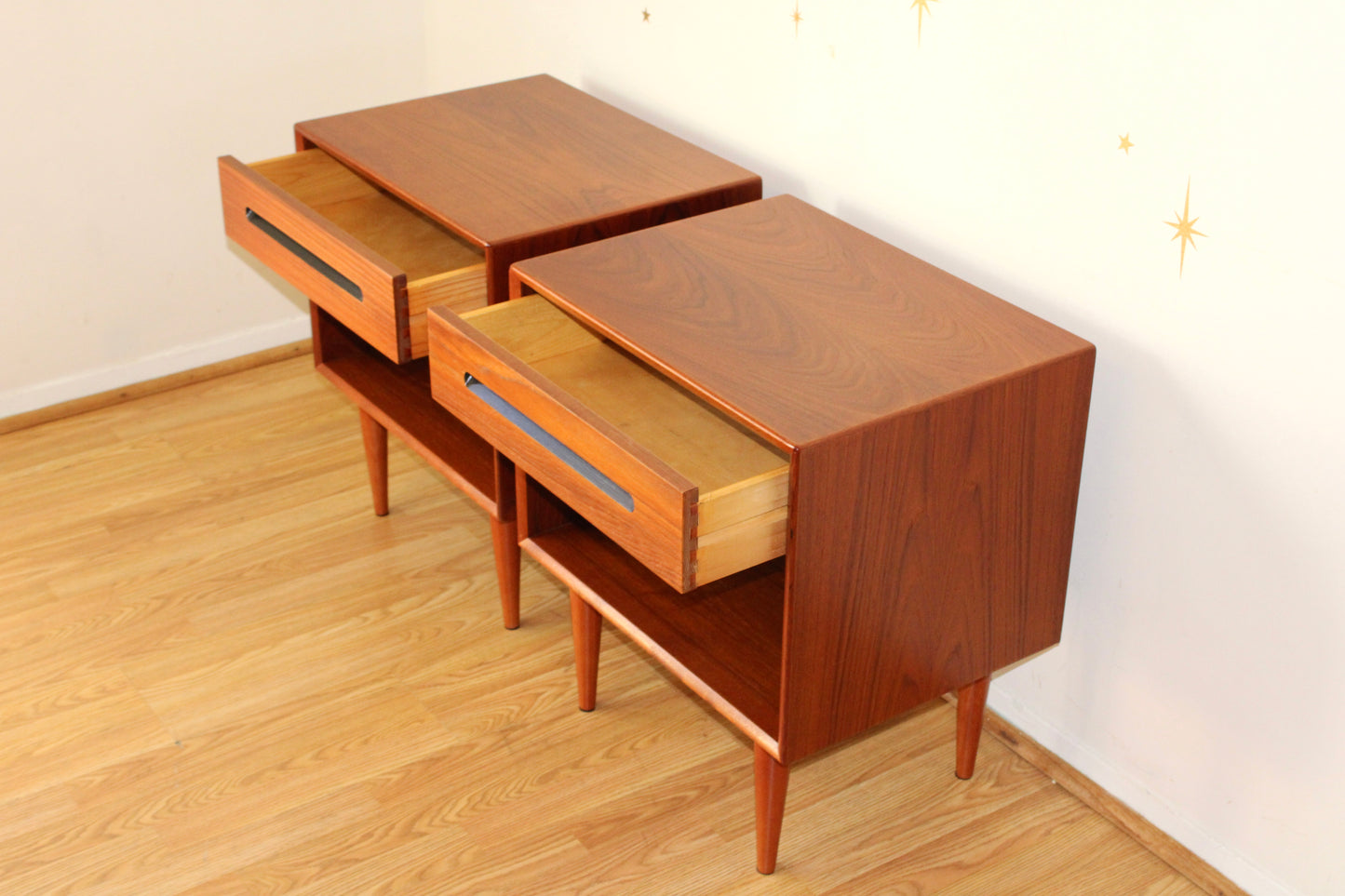 Pair of Westnofa Teak Nightstands