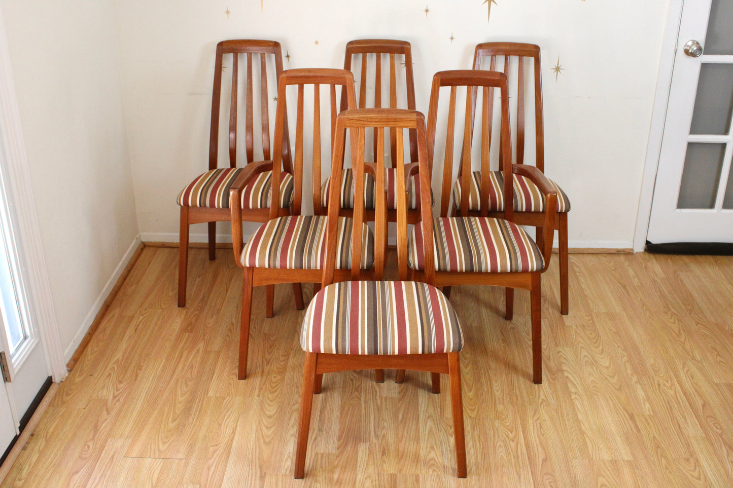 Set of 6 Scandinavian Teak Chairs by Benny Linden Design