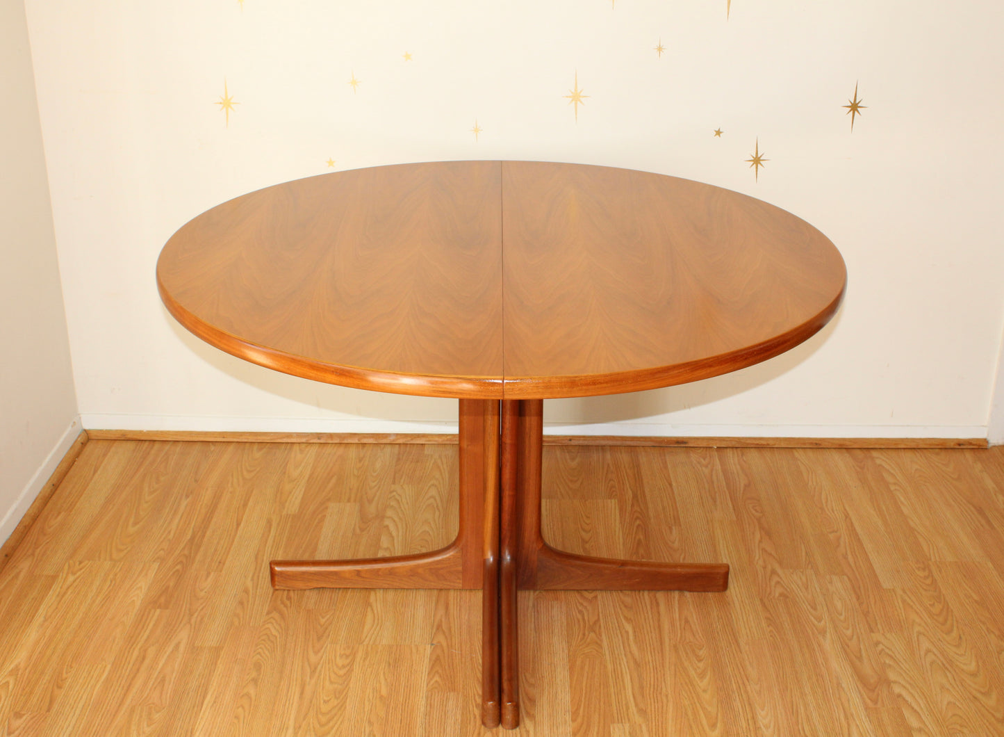 Karl-Erik Ekselius for JOC Møbler Round to Oval Teak Dining Table