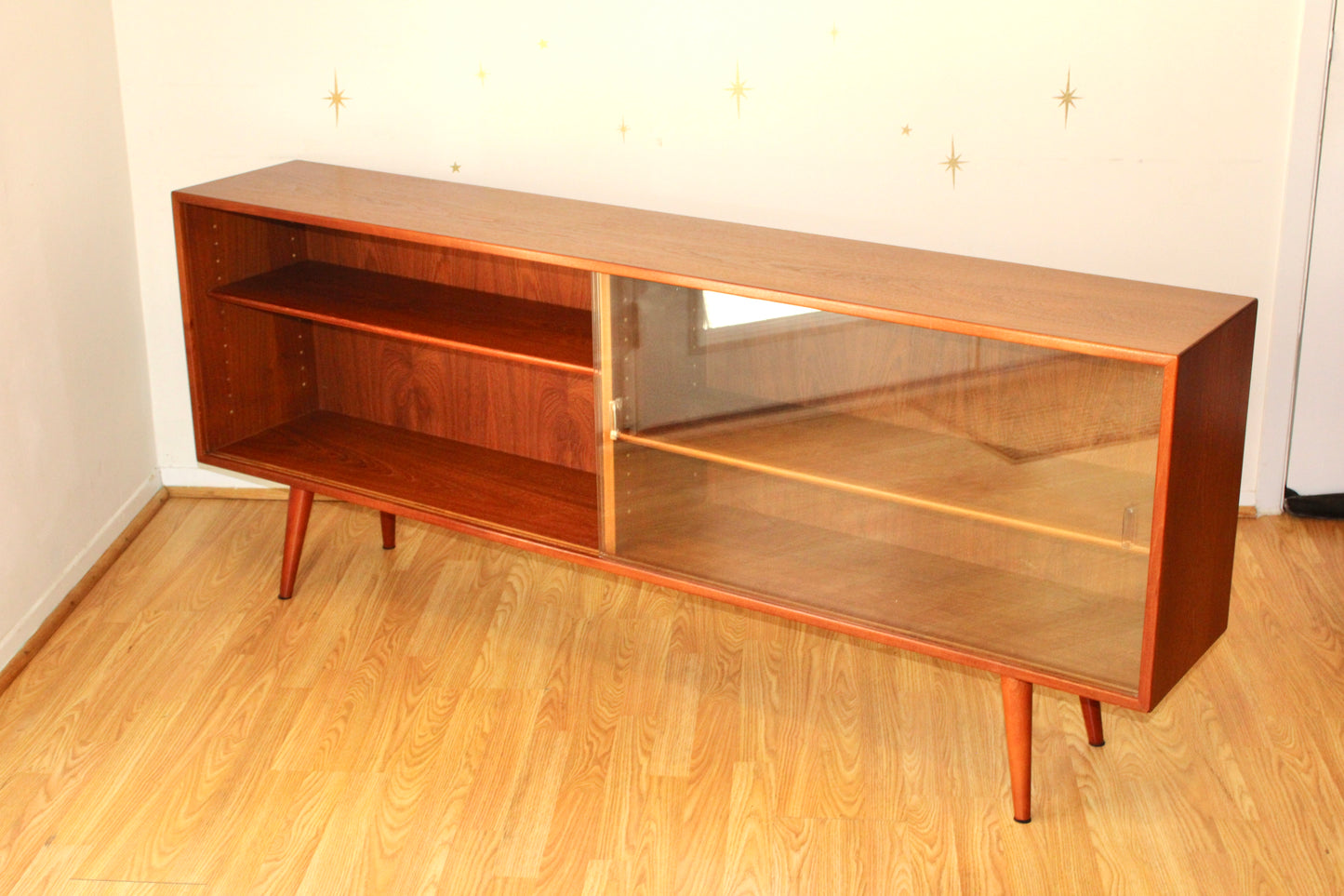 Danish Modern Teak Display Cabinet/Credenza