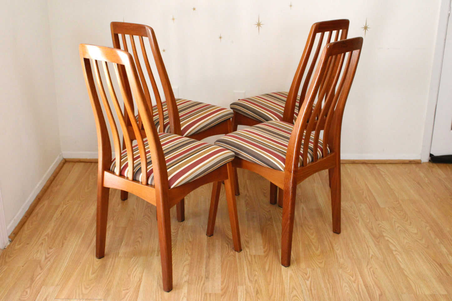 Set of 6 Scandinavian Teak Chairs by Benny Linden Design