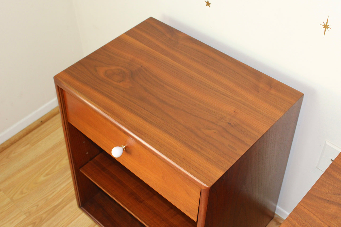 Kipp Stewart - Pair of Drexel "Declaration" Walnut Nightstands