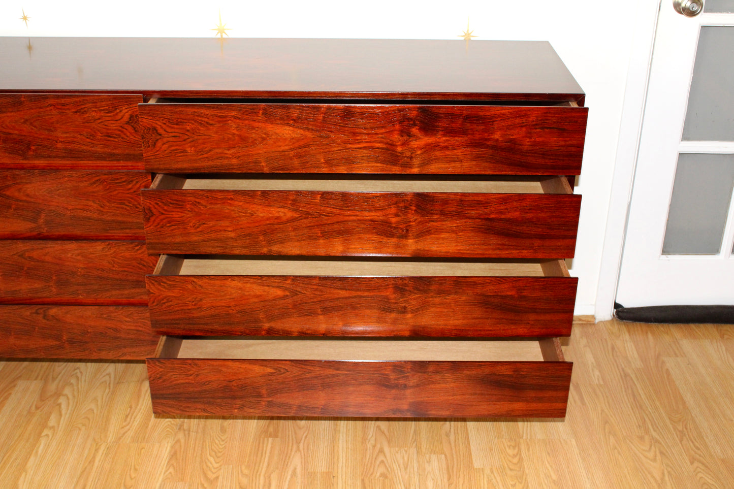 Danish Brazilian Rosewood 8 Drawer Dresser