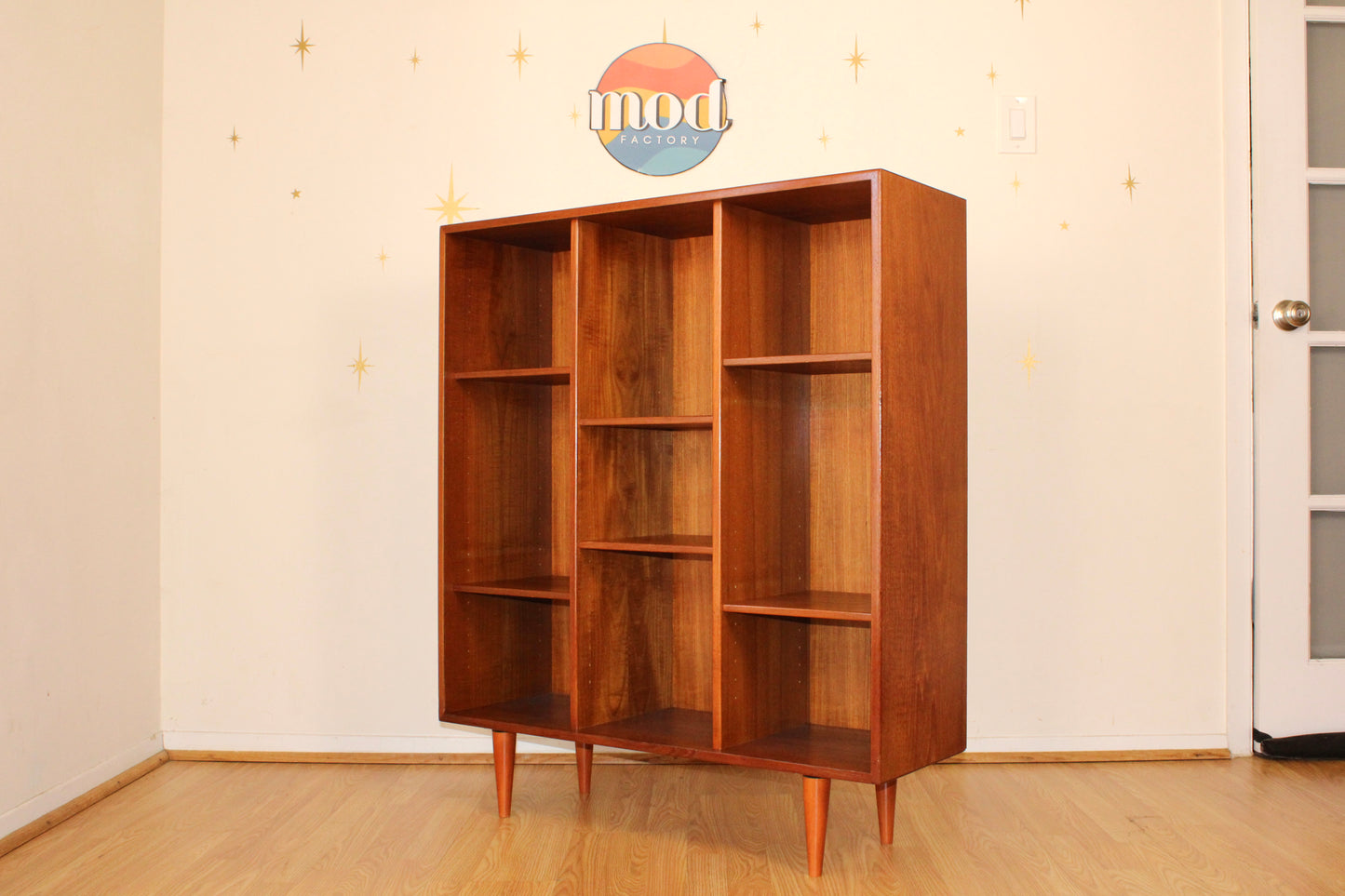 Danish Teak Compact Display/Bookcase by Hansen & Guldborg