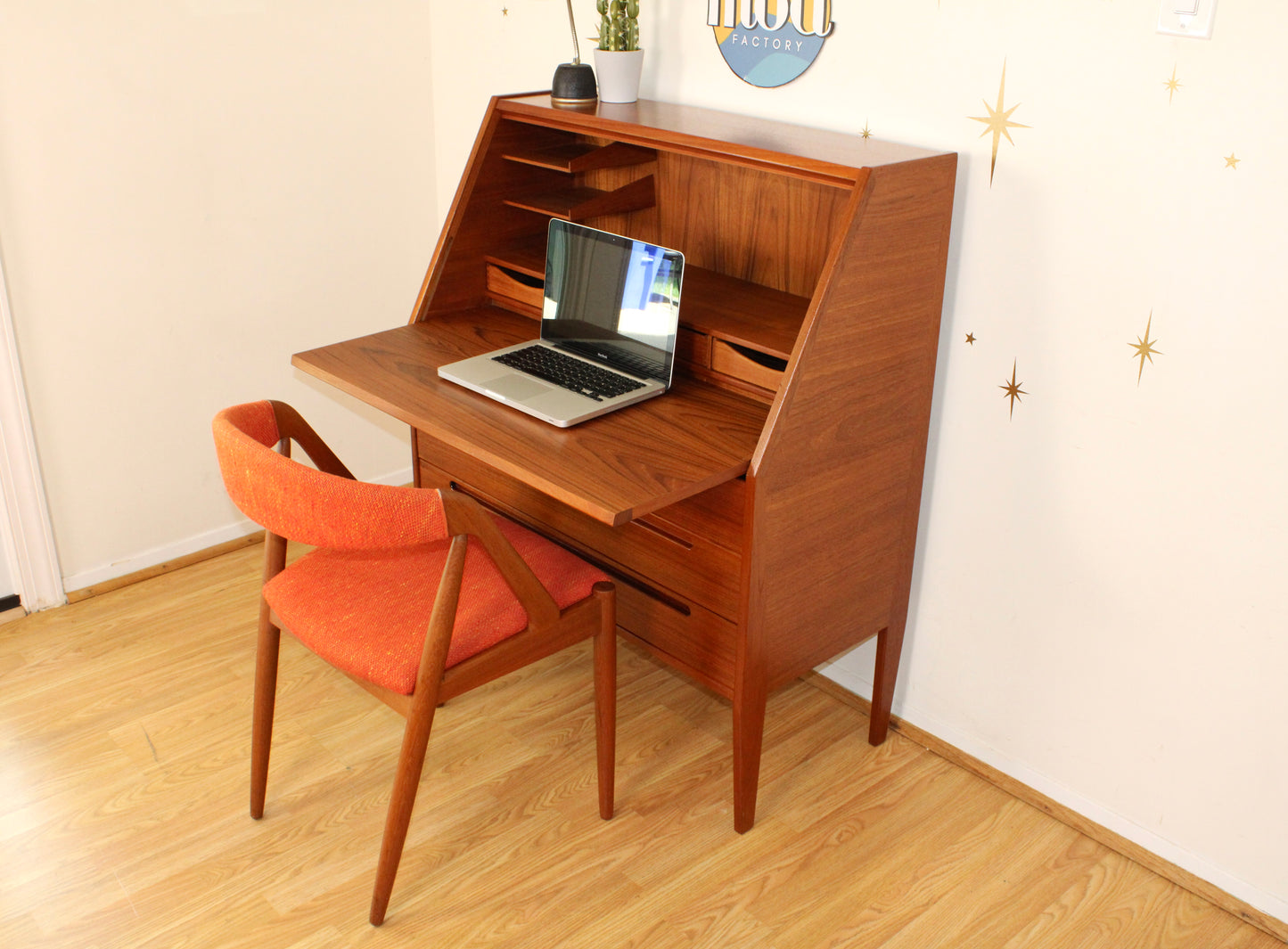 Kai Kristiansen - Danish Teak Compact Secretary Desk