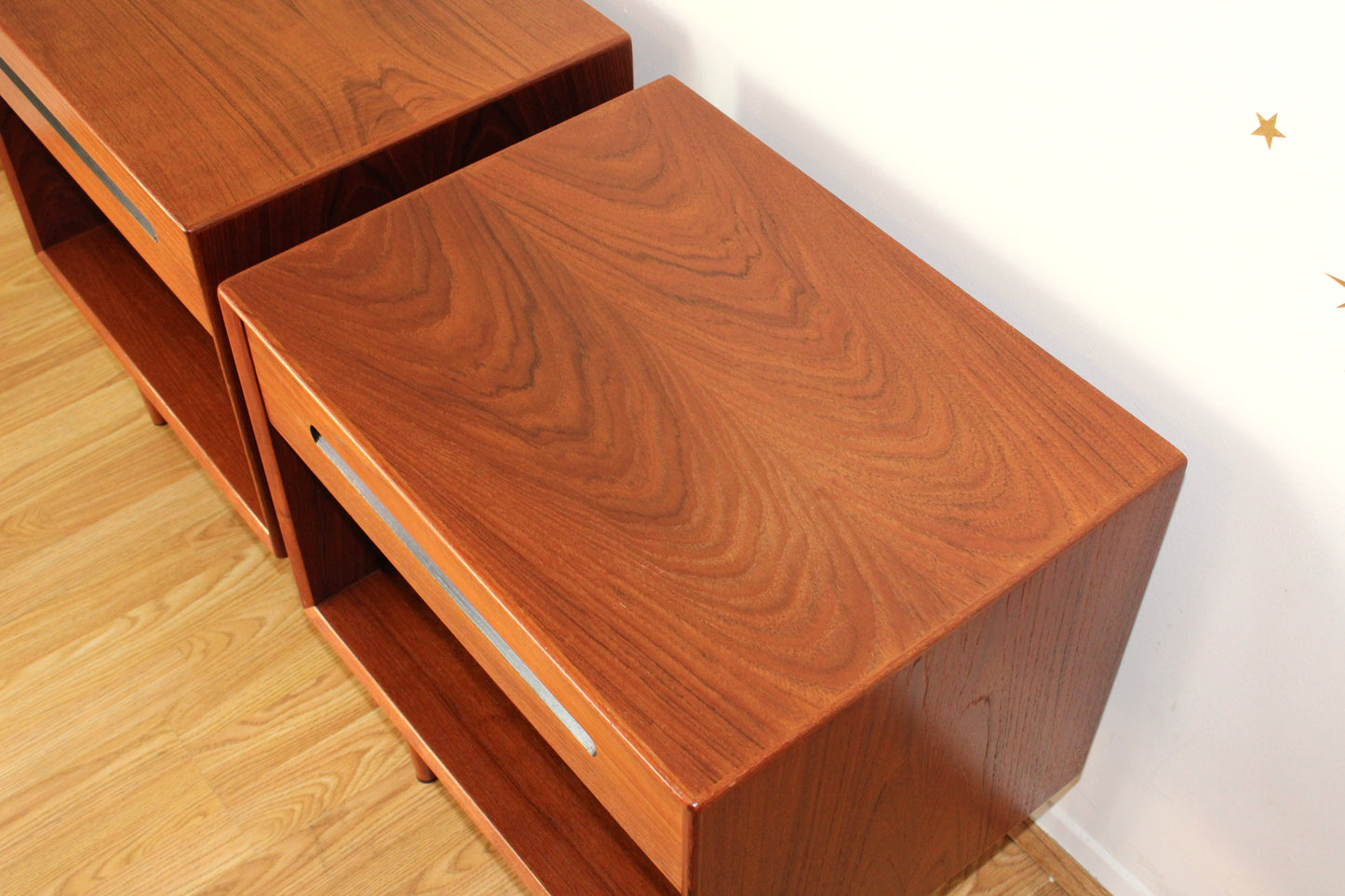 Pair of Westnofa Teak Nightstands