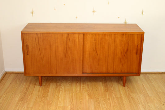 Danish Modern Teak Compact Sideboard