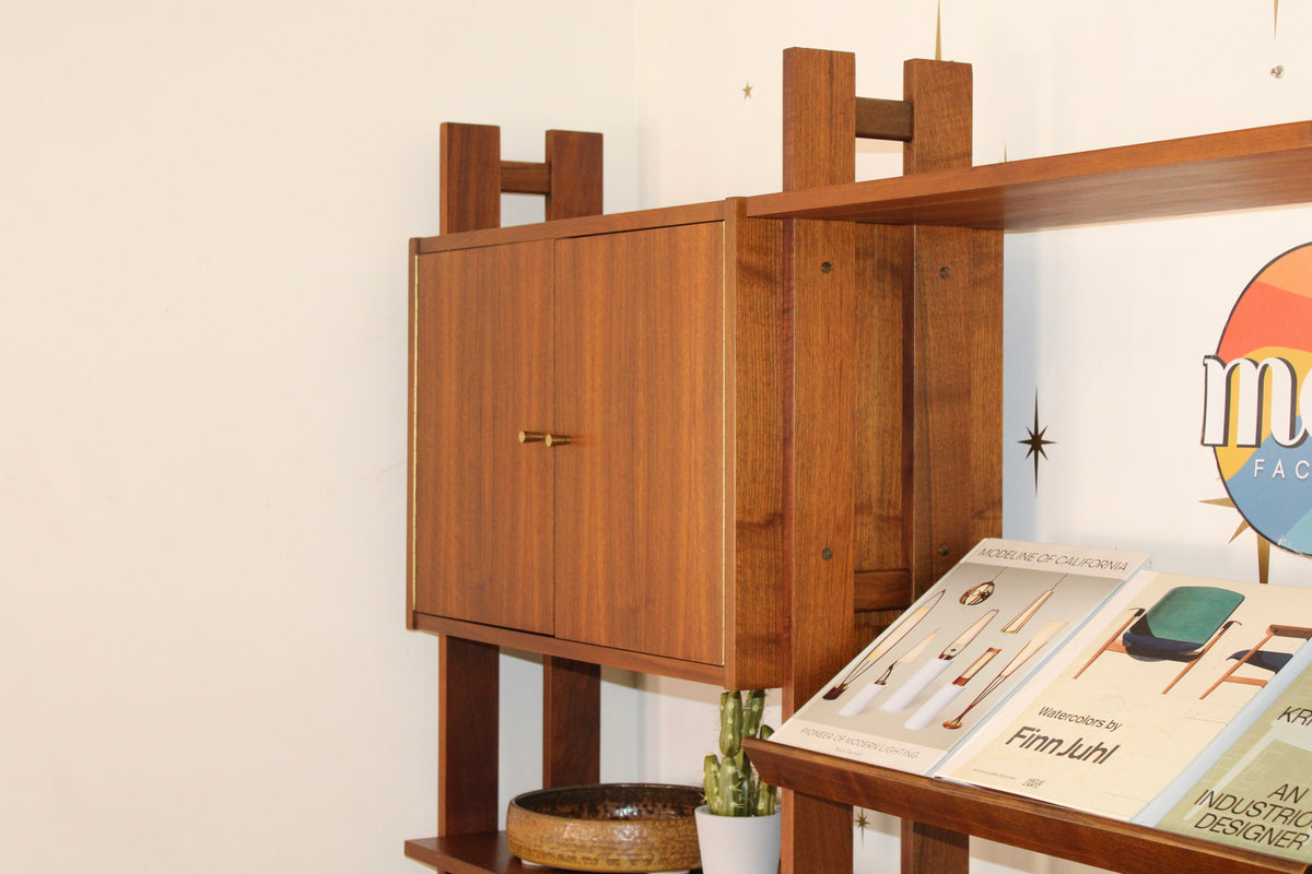 Yugoslavian 3-Bay Freestanding Wall Unit/Room Divider