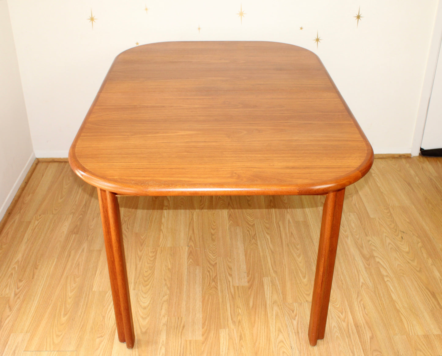 Vintage Teak Dining Table with Butterfly Leaf
