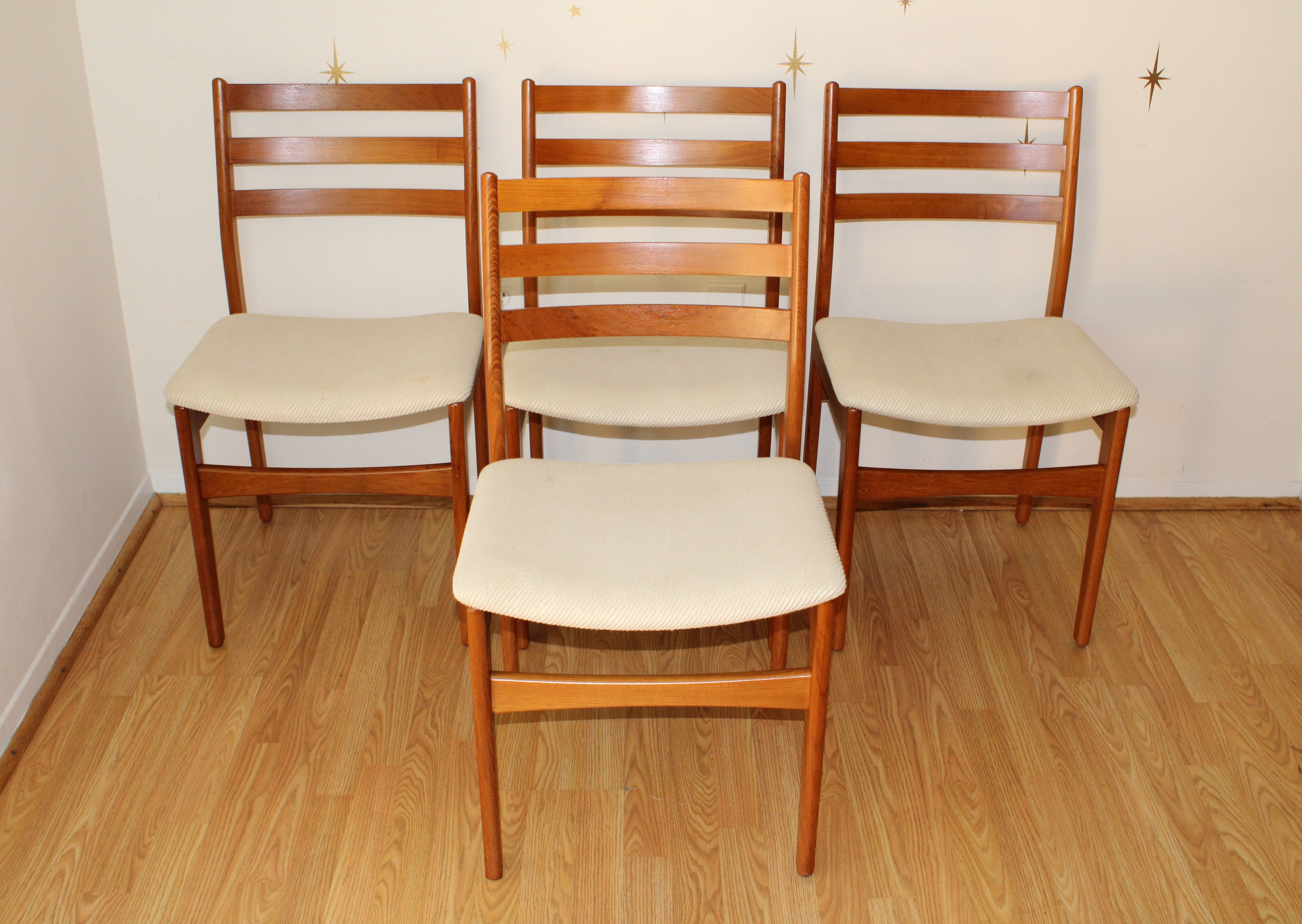 Set of 4 Vintage Canadian Teak Dining Chairs