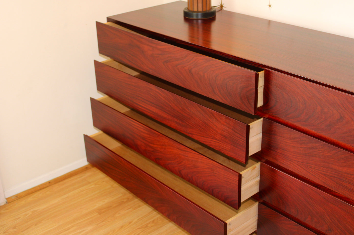 Danish Rosewood 8-Drawer Dresser