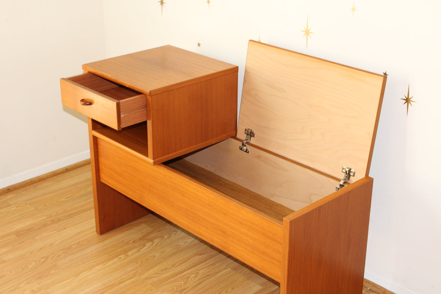 Danish Teak Entryway/Telephone Bench