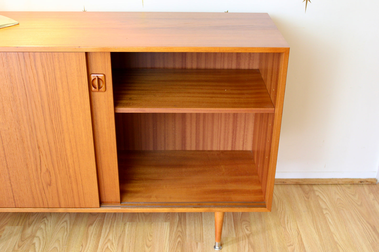 Danish Modern Teak Compact Sideboard