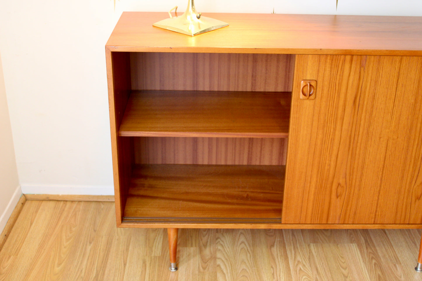 Danish Modern Teak Compact Sideboard