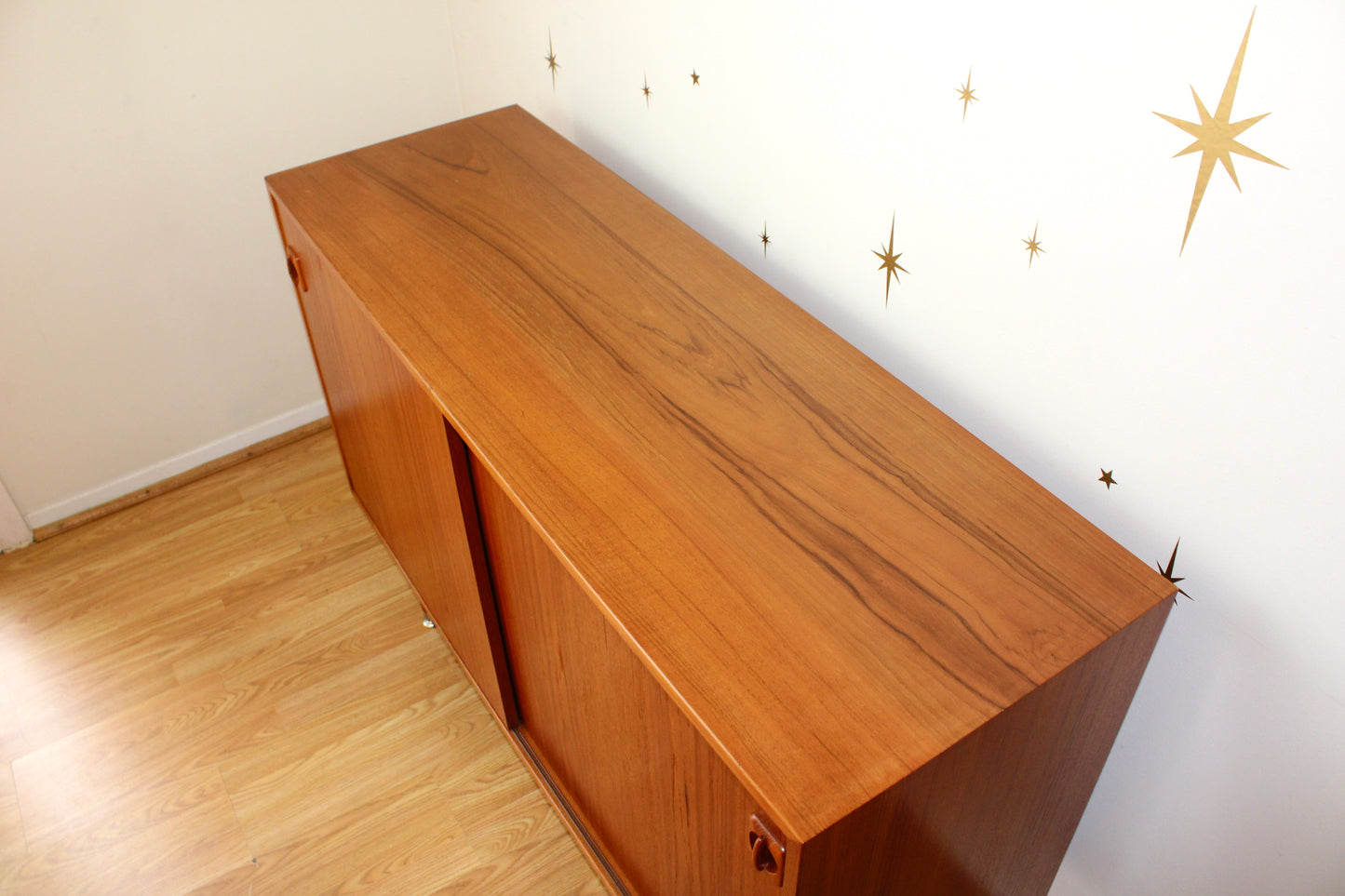 Danish Modern Teak Compact Sideboard