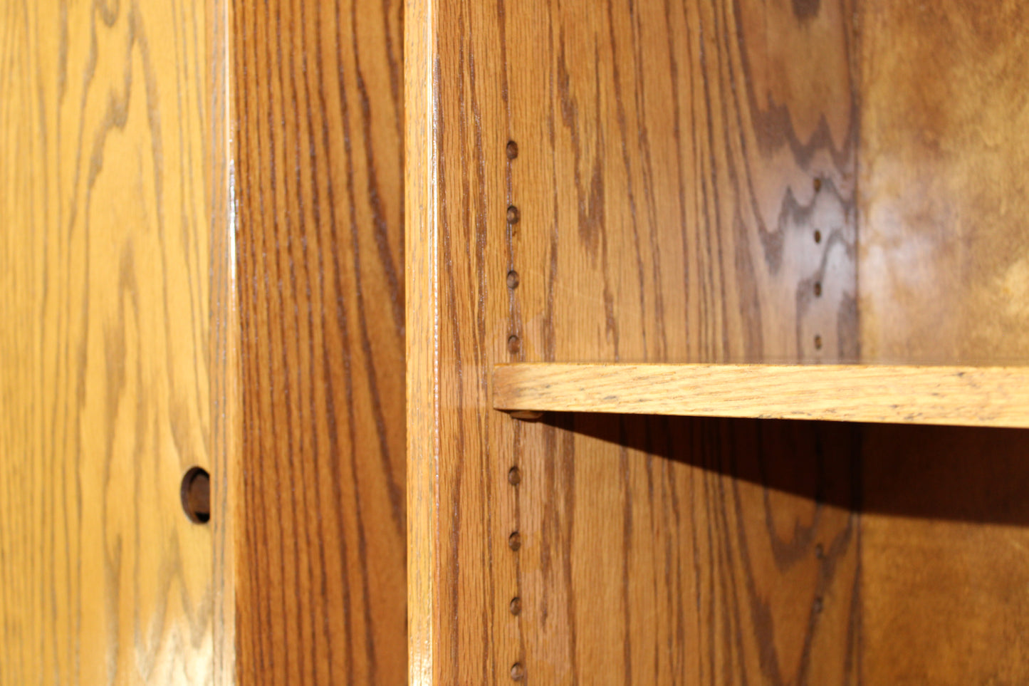 Pair of Modernist Solid Oak Cabinets