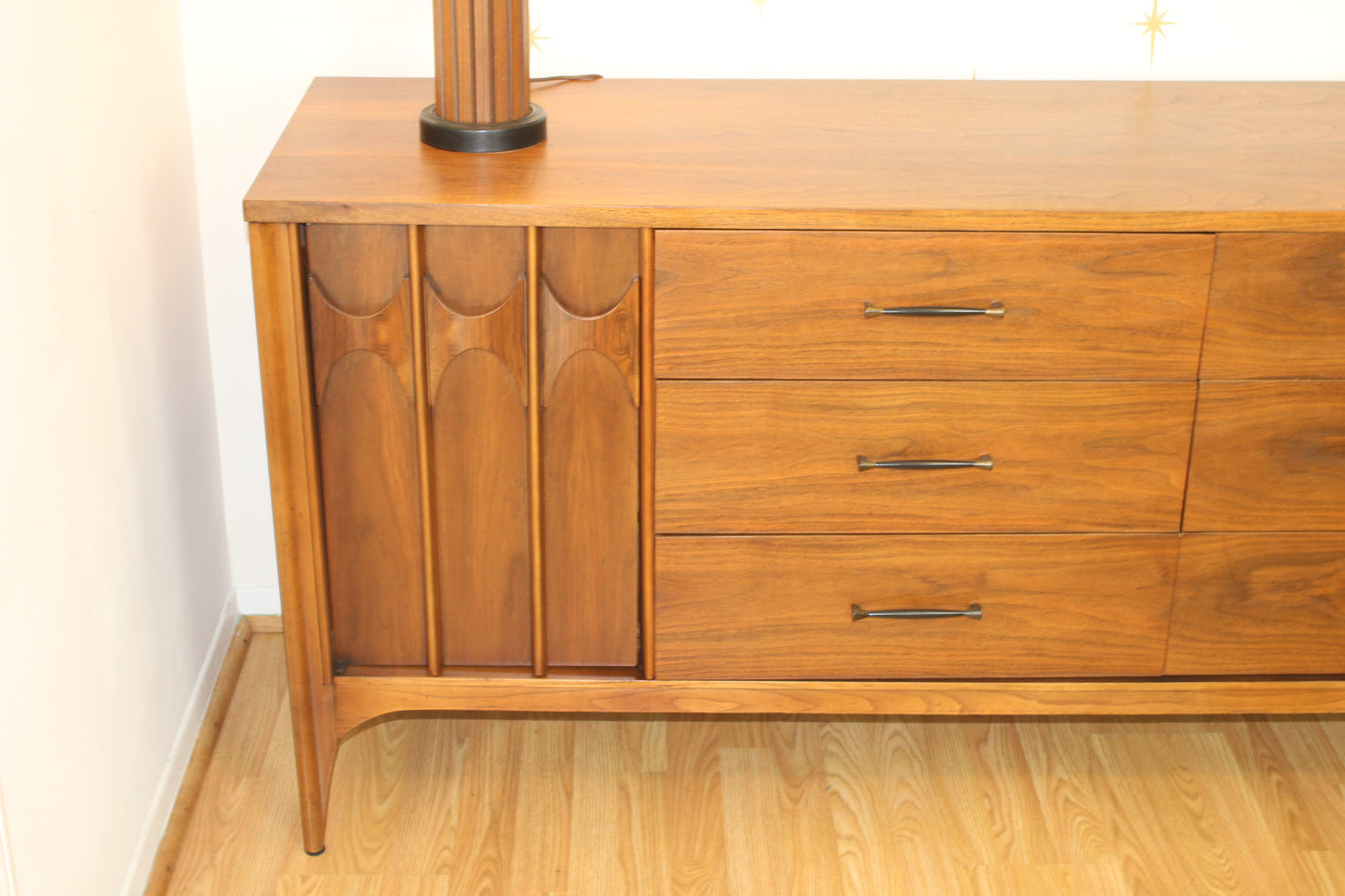 Kent Coffey Perspecta Walnut Low Dresser/Credenza