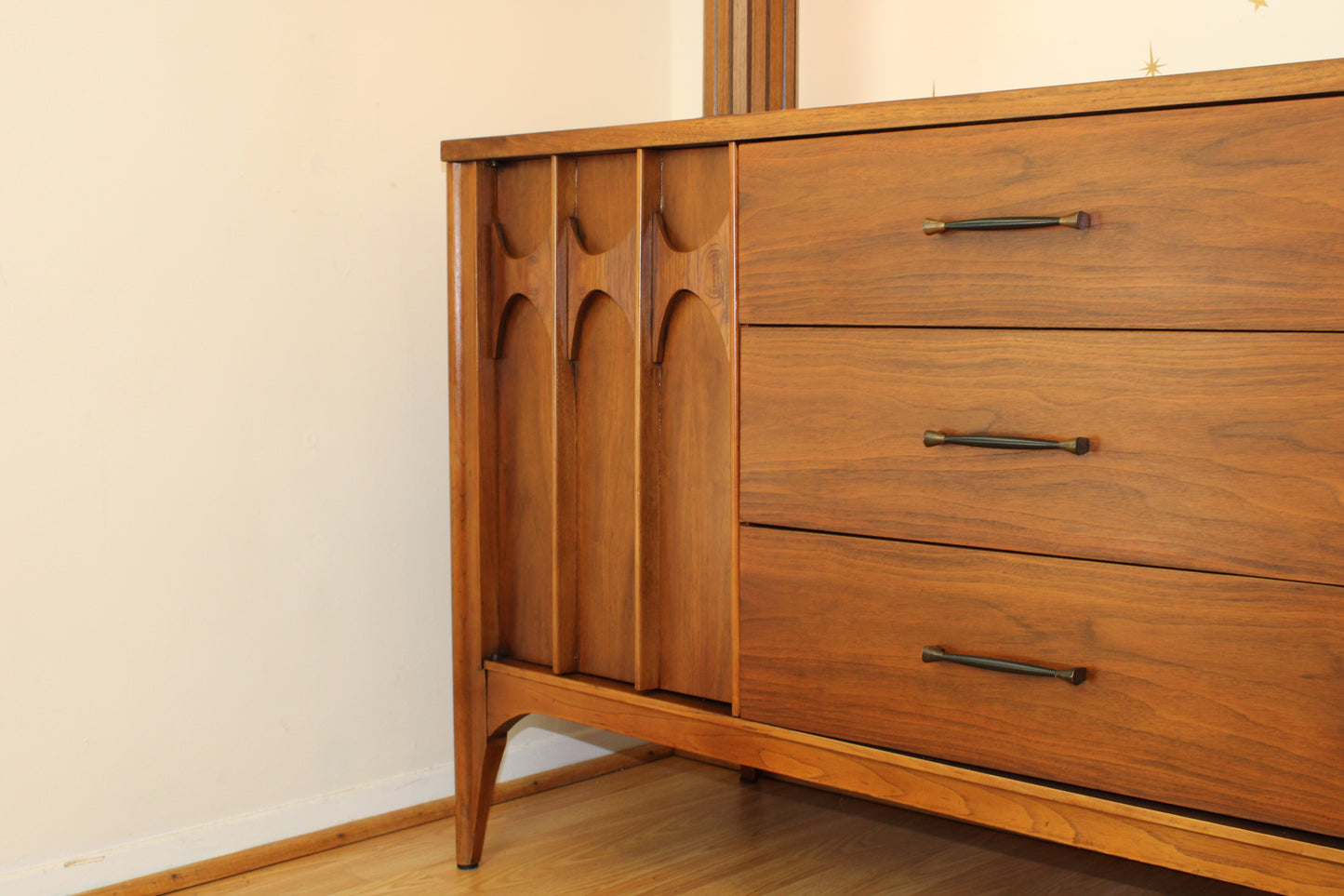 Kent Coffey Perspecta Walnut Low Dresser/Credenza