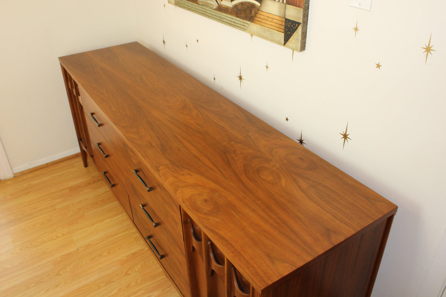 Kent Coffey Perspecta Walnut Low Dresser/Credenza