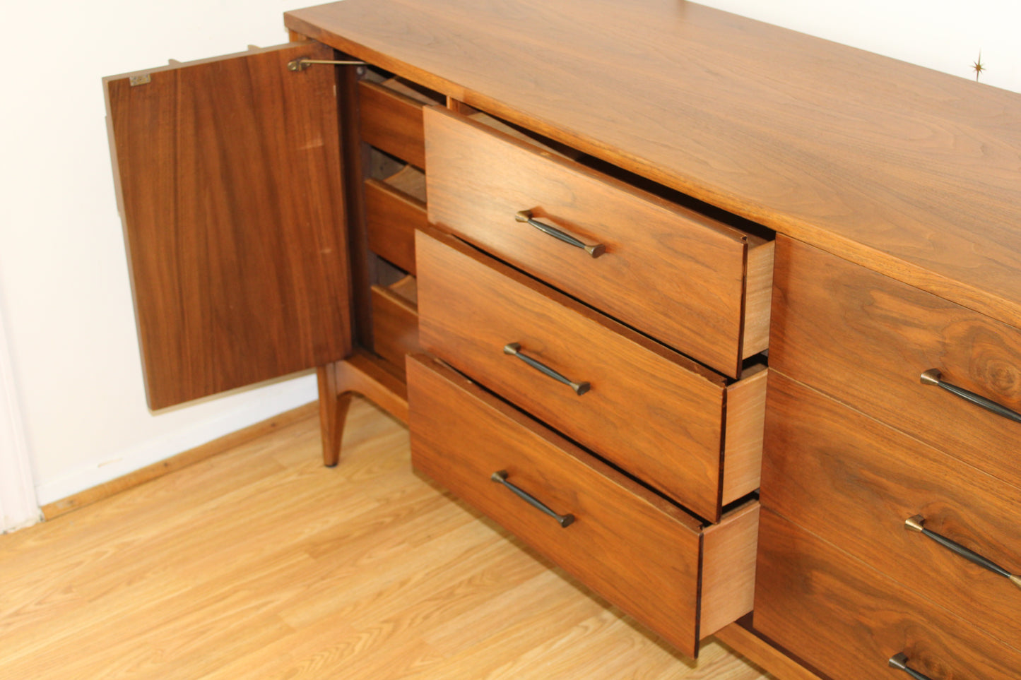 Kent Coffey Perspecta Walnut Low Dresser/Credenza