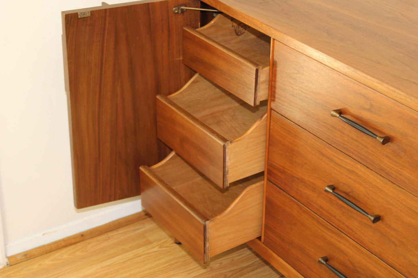 Kent Coffey Perspecta Walnut Low Dresser/Credenza