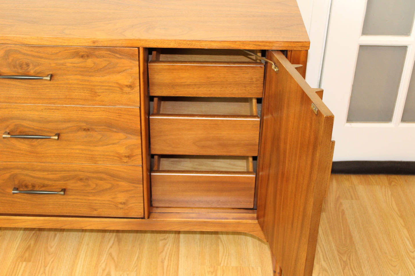 Kent Coffey Perspecta Walnut Low Dresser/Credenza