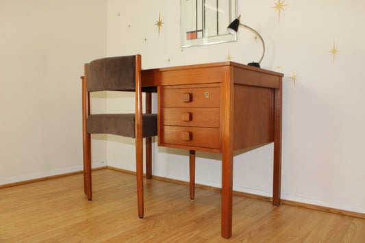 Danish Teak Compact Desk - Domino Møbler