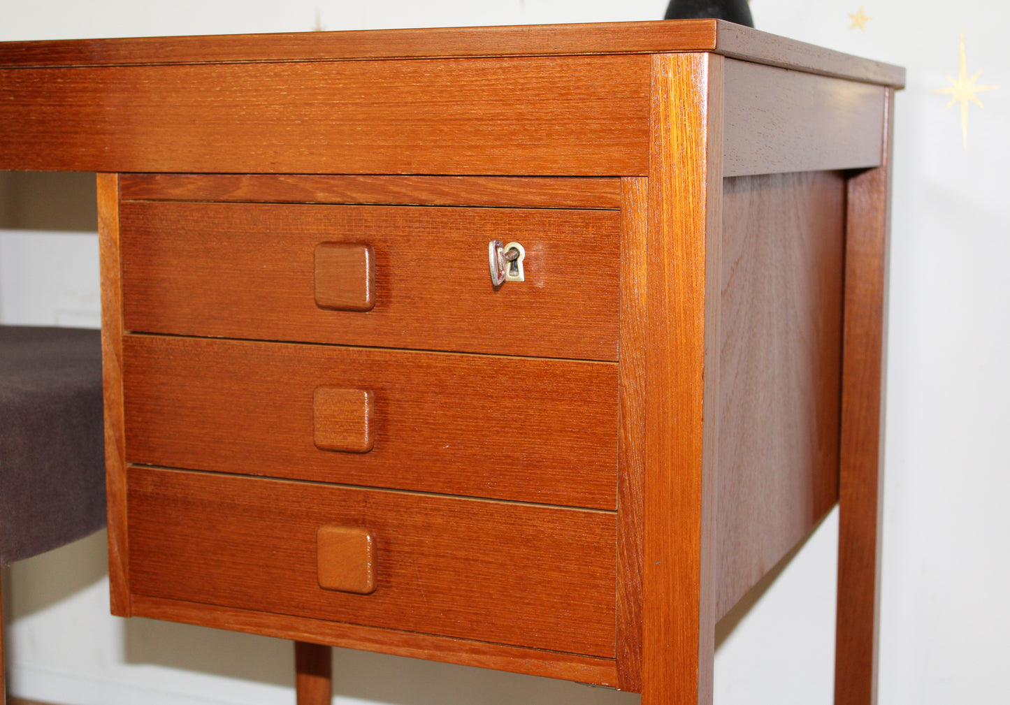 Danish Teak Compact Desk - Domino Møbler