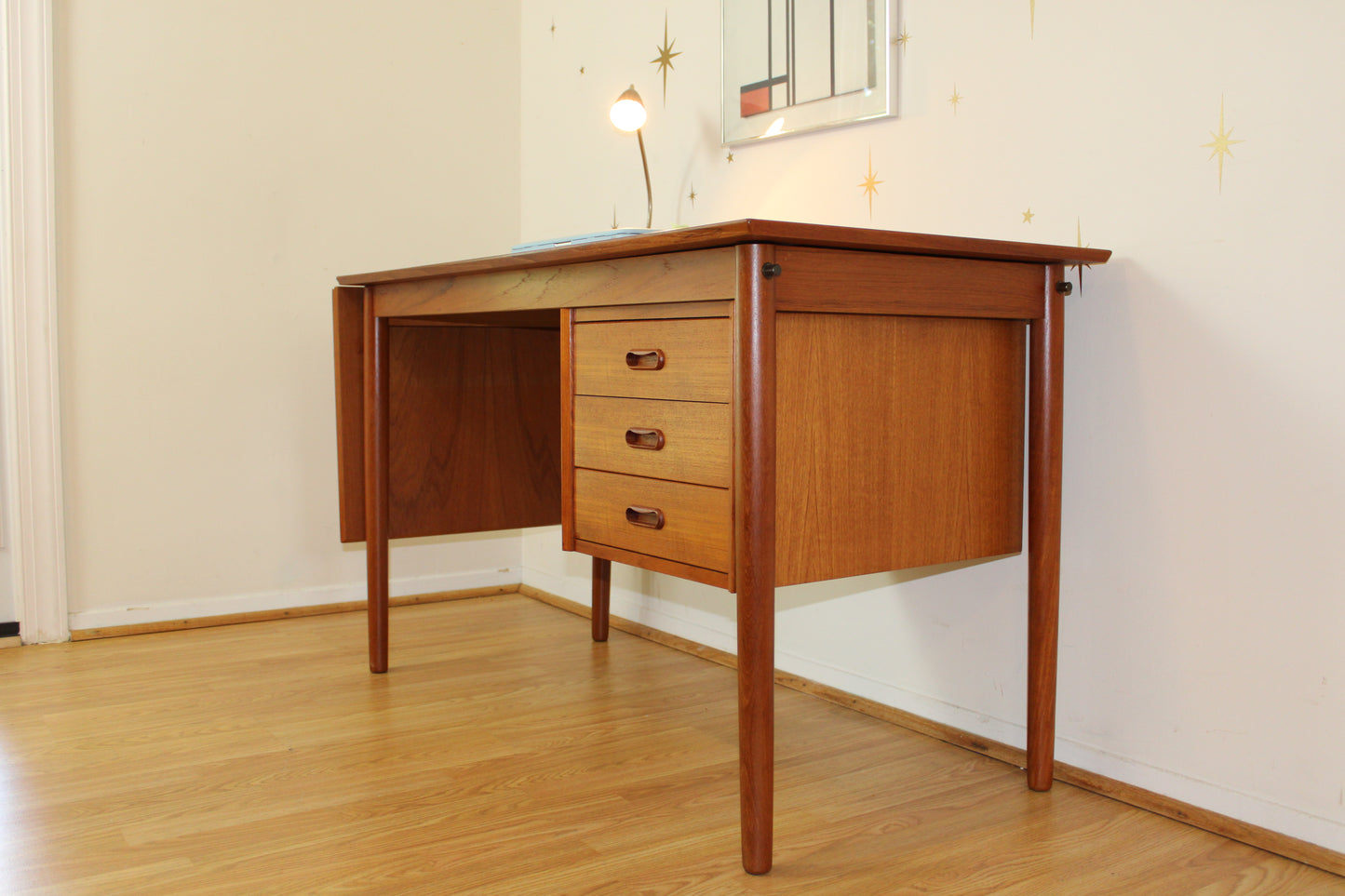 Danish Teak Extendable Desk by H. Sigh & Søn