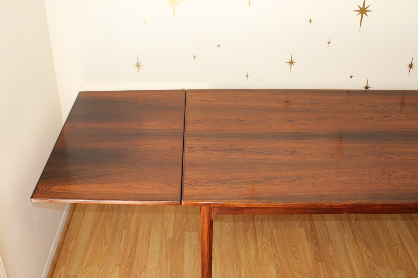 Danish Brazilian Rosewood Dining Table w/ Refractory Leaves