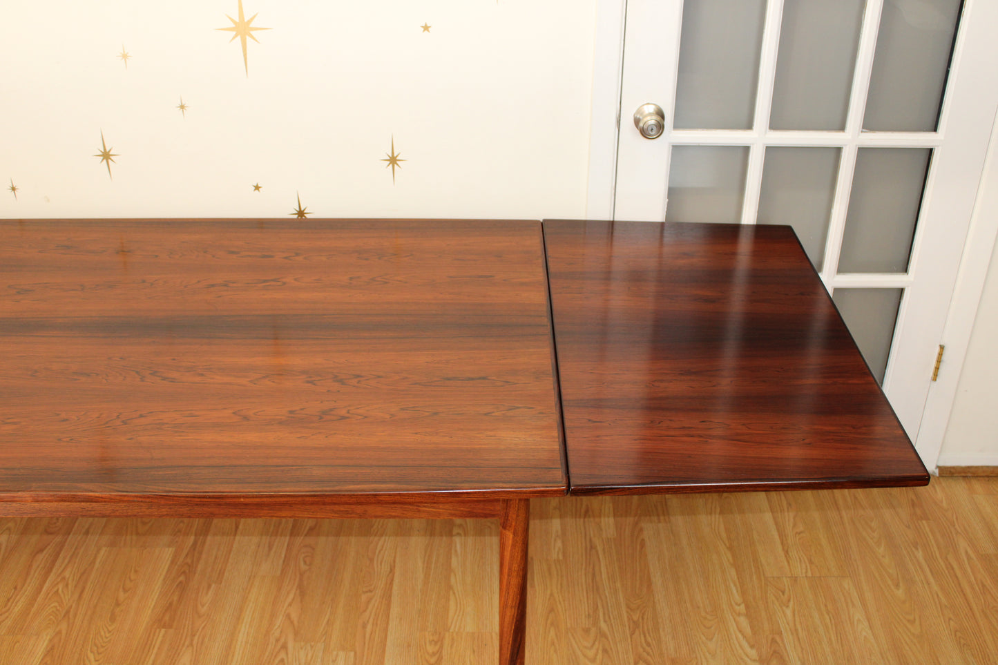 Danish Brazilian Rosewood Dining Table w/ Refractory Leaves