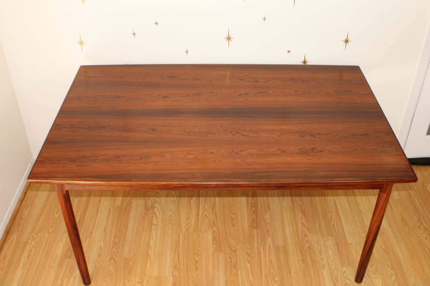 Danish Brazilian Rosewood Dining Table w/ Refractory Leaves