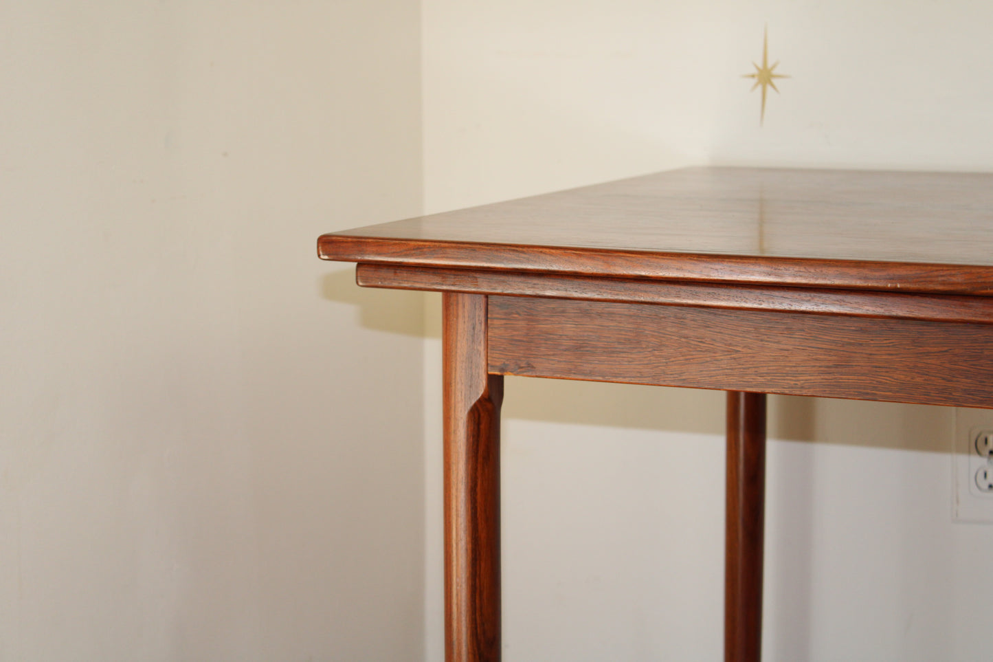 Danish Brazilian Rosewood Dining Table w/ Refractory Leaves