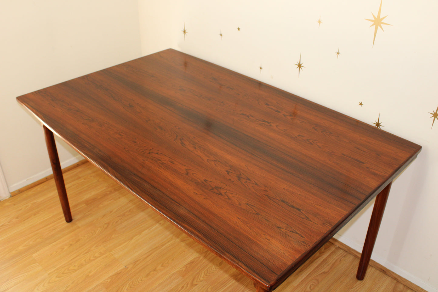 Danish Brazilian Rosewood Dining Table w/ Refractory Leaves