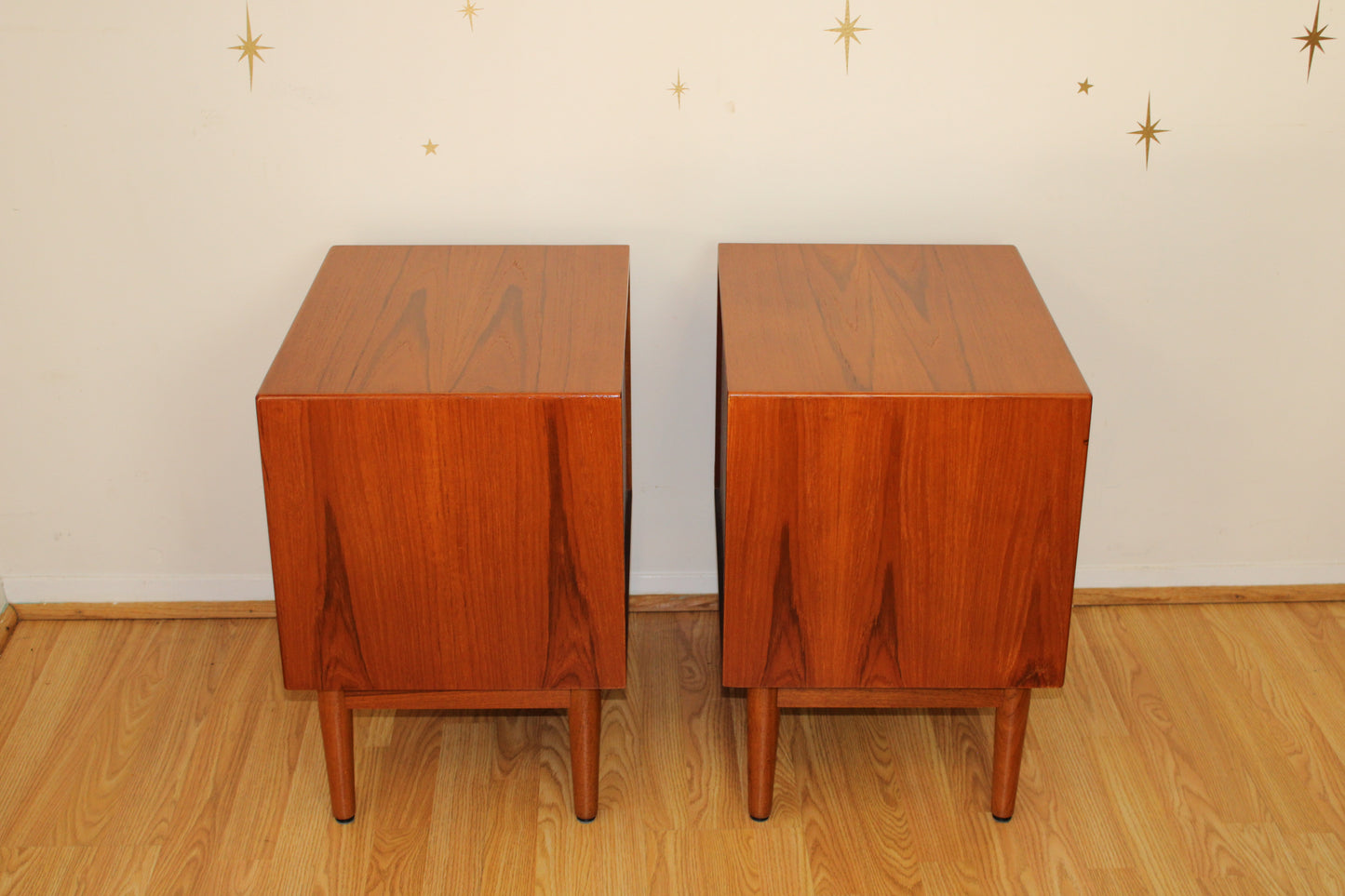 Pair of Danish Modern Teak Westnofa Nightstands