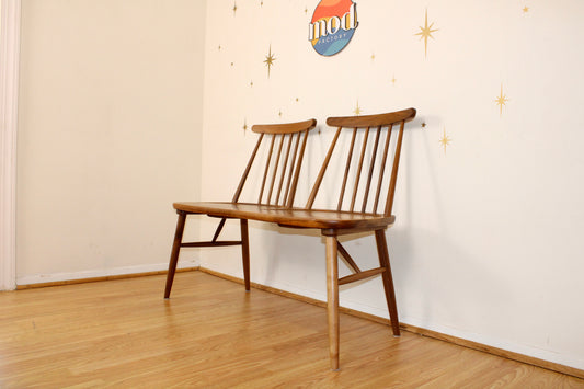 Contemporary Solid Walnut Bench/Settee