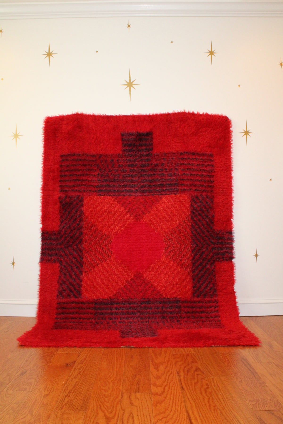 Large Red Rya Rugs Vintage Red RYA Rug – Mod Factory DMV