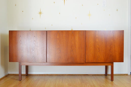 Danish Modern Teak Credenza Sideboard