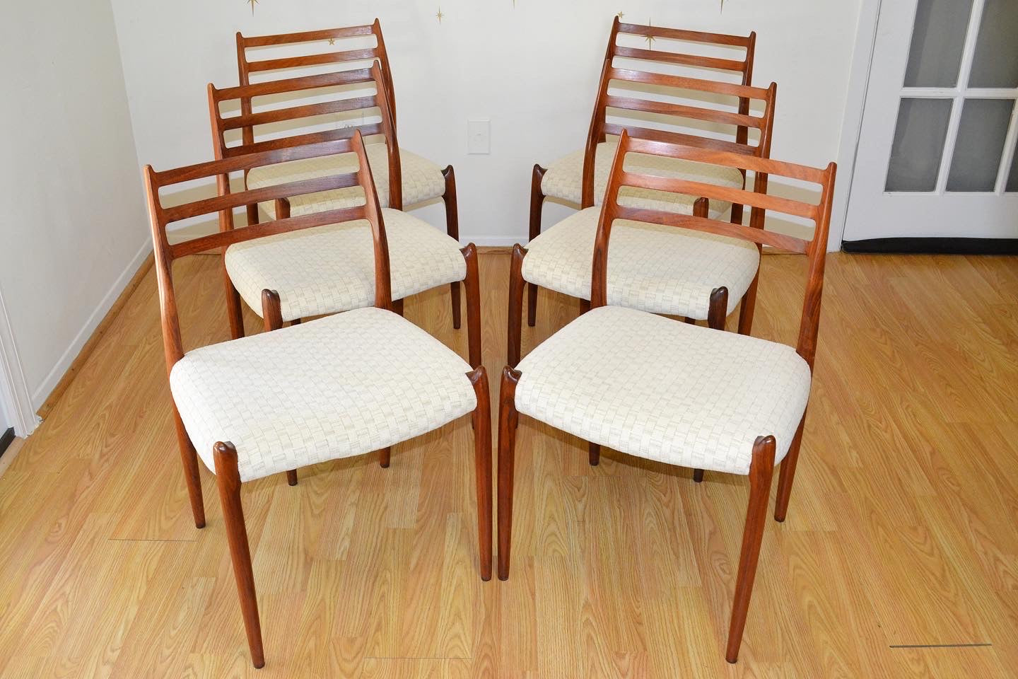 Model 78 Rosewood Chairs by Niels O. Møller for J.L. Moller