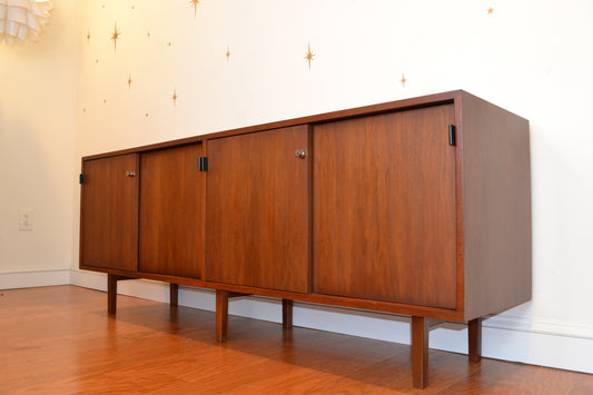 Florence Knoll Walnut Credenza