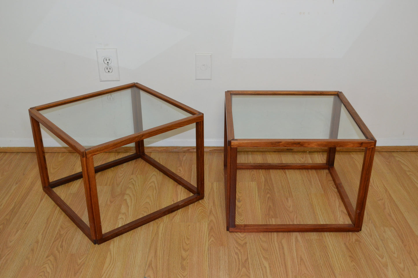 Danish Modern Kai Kristiansen Rosewood Cube Tables