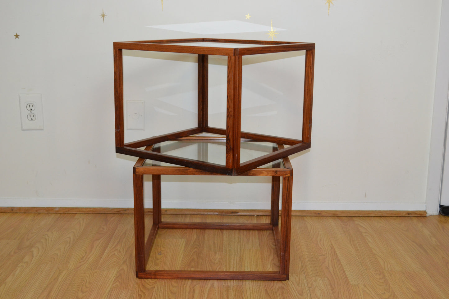 Danish Modern Kai Kristiansen Rosewood Cube Tables